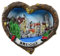 Souvenir Magnet Herz Brügge 7 x 6 cm Kühlschrankmagnet Deko GCG 3060
