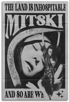 Generisch Mitski-Poster, dekoratives Gemälde, Leinwand, Wandposter für Raumdekoration, ästhetische Sportlandschaft, Büro, Raumdekoration, Geschenk, 30 x 45 cm, ungerahmter Stil