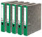 Original Falken 5er Pack Recycling-Ordner Wolkenmarmor. Made in Germany. 5 cm schmal DIN A4 grüner Rücken Ringordner Aktenordner Briefordner Büroordner Pappordner CO2-Neutral Blauer Engel