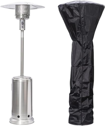 Umbrella Gas Patio Heater Free Standing Outdoor Infrared Heater with Portable Wheels, Perfect for Garden Gatherings, BBQ Parties and much more 13KW Portable Gas Heater with Tilt Safety Features Hose