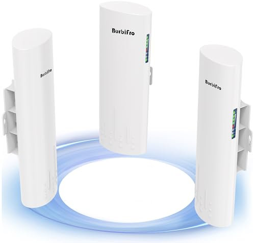 Point to Multipoint Outdoor Internet Long Range Wireless Bridge for Starlink Gen 3 Router, Starlink WiFi Extender, IP65 Waterproof, 5.8GHz 3KM 100Mbps with 16dBi High Gain Antenna, 3 Pack