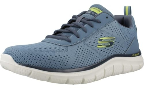 Skechers Track Leshur Herren-Sneaker, Slate Mesh Synthetic, 45.5 EU