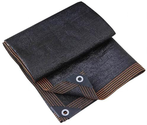 Rete Ombreggiante Tessuto Telo Ombreggiante Teli Ombreggianti da Esterno 90% Protezione Resistente UV Tela Ombreggiante Vela Parasole Balcone, Giardino, Rete Antigrandine,black-2x6m