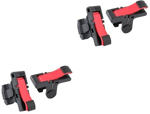 jojofuny 2 Stücke Huhn- Artefakt Gaming Trigger Handy Spiel Telefon Tasten Kupfer Induktion Einstellen Clip Dichtheit Schwarz Rot