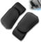 2 Pcs Sunglasses Holders for Car Visor, Magnetic Leather Sunglasses Clip for Car and Ticket Card Clip, Car Visor Accessories, Suitable for Car Interior Visor and Different Size Eyeglasses (Black)