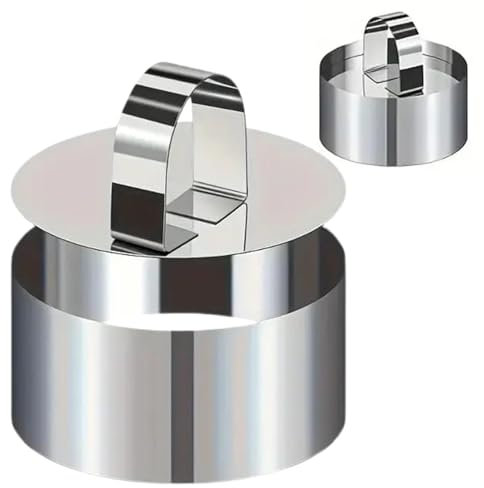 Round Cake Ring Mold | Stainless Steel Mousse Cake Mold | User-Friendly Pastry Mold For Pudding, Chocolate, Pie, Jelly