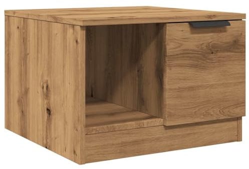 vidaXL Couchtisch Artisan-Eiche 50x50x36 cm Holzwerkstoff, Beistelltisch, Wohnzimmertisch, Mitteltisch, Sofatisch, Kaffeetisch, Akzenttisch, Teetisch
