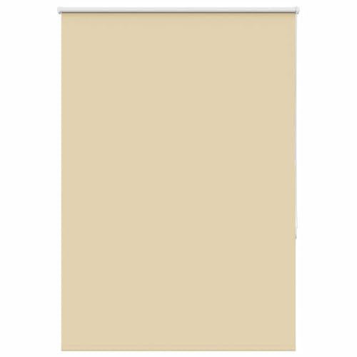 vidaXL Verdunkelungsrollo Beige 100x130cm Stoffbreite 95,7cm Polyester, Rollo, Klemmfix, Thermorollo, Verdunklungsrollo, Klemmrollo, Fensterrollo