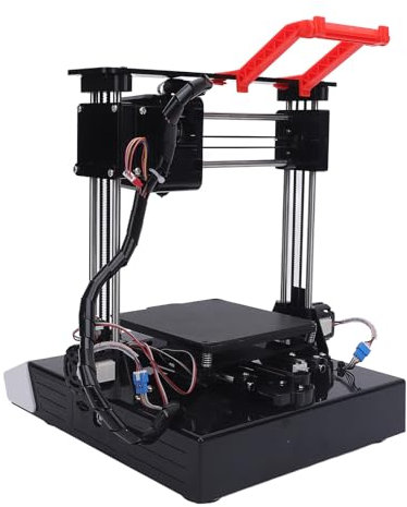 Mi NI 3D Drucker - PLA/TPU Filament | 100x100x100mm Druckgröße | 0,4Mm Düse | Vollständig Open Source | Unterstützen STL Formates | 3D Druckmaschine für Kinder und Anfänger (orange weiß)