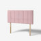 YORKSHIRE HOMEWARE Padded Lined Headboard | Lined Headboards in Plush Velvet Fabric | Bed Bedroom Decor Hotel Furniture (Pink, 3ft Single)
