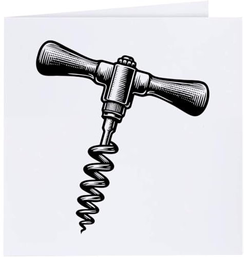 Azeeda 'Corkscrew' Blank Greeting Card (GC00076313)