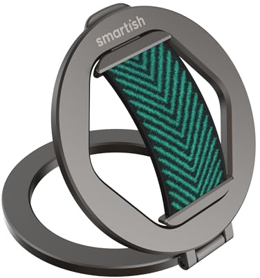 Smartish® MagSafe Handy-Griff-Ständer – Quickstand – magnetische Handy-Fingerschlaufe – [doppelseitige Magnete] Ringhalterung mit MagSafe-Adapter-Set für Apple iPhone-Zubehör – So Jaded