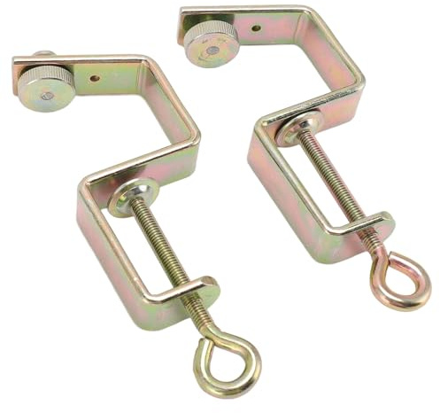 lvifloae 2pcs Metal Knitting Machine Table Clamps Professional Sturdy Ribbed Knitting Machines Pliers High Strength Replacement with Adjustable Knob for Brother KR830 KR840 KR850