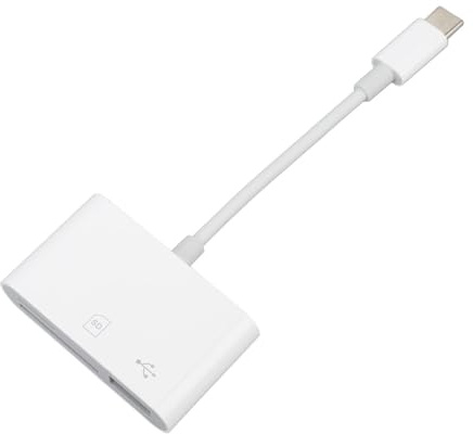 aqxreight 3-in-1-Speicherkartenleser, Hochgeschwindigkeits-Datenübertragung mit 500 MB/s, Plug-and-Play für Telefon, PC, Laptop, Kamera, Kompakter Typ-C-Kartenadapter mit Stabiler Übertragung für