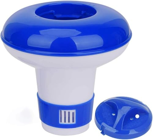wojonifuiliy Pool Dosierschwimmer mit 20g Fassungsvermögen, Einstellbarer Chlor Dosierer für Chlortabletten, Automatischer Pool Chlor Schwimmer für Schwimmbad, Whirlpool, Spa & Gartenbrunnen