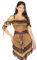 Leg AVENUE 85398 - nativa para disfraz de princesa, S/M (EUR 36-38), marrón