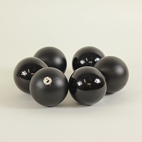 Weihnachtskugeln 6 cm schwarz 30 Stück in der Box