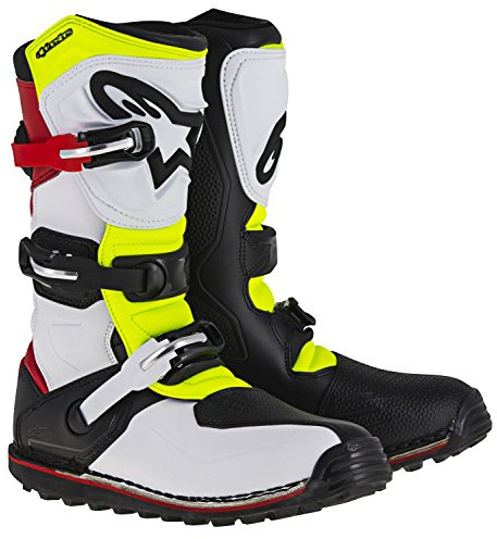 Alpinestars - 2017 Tech-t, Tech-T Stivali Bianco/Nero Sz 12 Unisex - Adulto