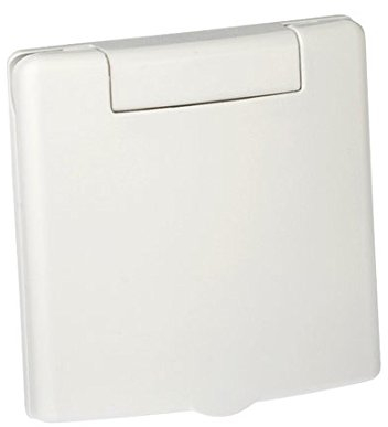 Saugdose quadratisch Design VEX-S Farbe Weiss, Zentralstaubsauger Steckdose, 80x80mm, 2 Kontaktstifte, Öffnung 36-38mm