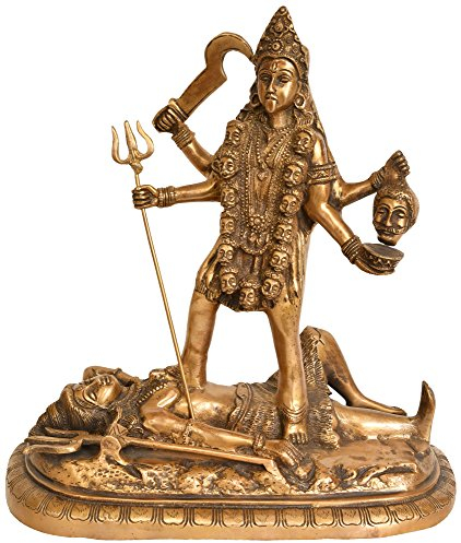 Exotic India Statue Göttin Kali aus Messing