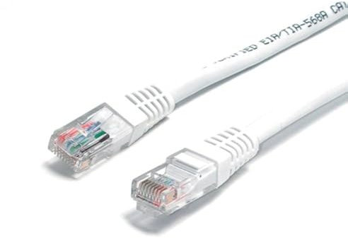 Cable-Core CAT 6 Network Cable. Ethernet LAN 10/100/1000 Gigabit Patch Lead White 10m