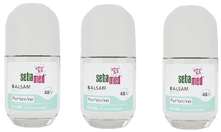 Sebamed Roll-On Balsam Extra Sensitive Parfümfrei, 3er Pack (3 x 50 ml)