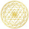 Aufkleber Set 4x3cm/1x7,5cm gold-transparentSri Yantra