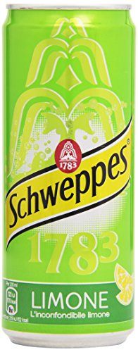 24x Schweppes Limone sleek, zitrone getönten Tonic Italian Dose 33cl erfrischend soft drink