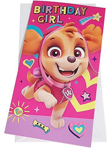 Paw Patrol Geburtstagskarte „Birthday Girl“