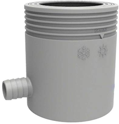 Marley Regensammler mit Filter und Überlaufstop, DN 53-75mm, grau