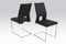 Reality Import Jim Schwingstuhl 2er-Set, Lederimitat, Schwarz, 53 x 42 x 95 cm