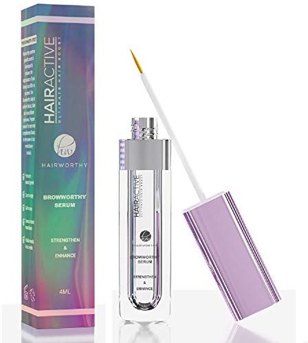 Hairworthy Browworthy Eyebrow Enhancing Serum for Thicker, Fuller and More Defined Eyebrows. Proven Formula Stimulates & Promotes Natural Brow Growth.