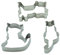BekkiB 880063 3er Set Katzen Ausstecher Ausstechform Tier Mieze Kätzchen Katze Keks Fondant