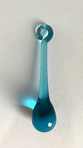 Lichtenheldt-Glas Glastropfen Länge ca. 6-7 cm (türkis)
