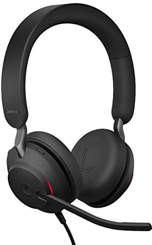 Jabra Evolve2 40 UC - Cuffie cablate, USB-C, stereo, colore nero, per chiamate e musica, comfort migliorato per tutto il giorno, cuffie con cancellazione passiva del rumore, ottimizzate UC con