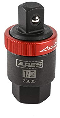 ARES 36005-1/2-Inch Drive Ratcheting Breaker Bar Adapter - Converts Breaker Bar or Sliding T-Handle into Ratchet - Reversible Ratcheting Mechanism with Anodized Switch Collar
