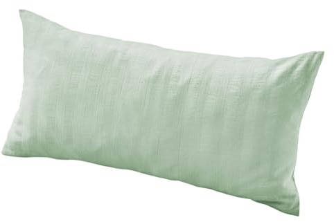 Cotonea Bio-Crinkle Bettwäsche Salbei, Kissenbezug einzeln 40x80 cm