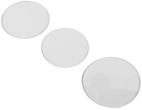 Uhrenglas, 3 Stück runde Form Flaches Uhrenglas 35mm 36mm 40mm Transparentes Uhrenglas Uhrenzubehör