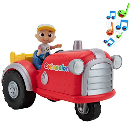 CoComelon CMW0140 Mitsing-Traktor mit Musik und exklusiver JJ Spielfigur, offizielle deutsche Sprachversion, für Kinder ab 2 Jahren