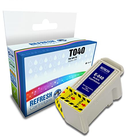 Refresh Cartridges Compatible Ink Cartridge Replacement for Epson T040 (Black)