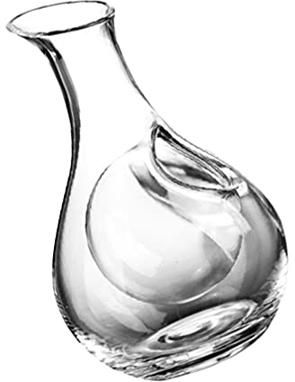 Abaodam Carafe À Vin Glacée En Verre Cristal Japonais 385 Ml Avec Bec Verseur Incliné Décanteur À Vin Transparent Pour Maison Et Restaurant