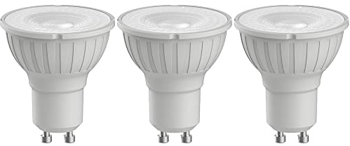 Megaman Pack of 3 x 140504E Dimmable LED GU10 Bulbs 5.5 Watt 36 Degree 2800K Warm White (3)
