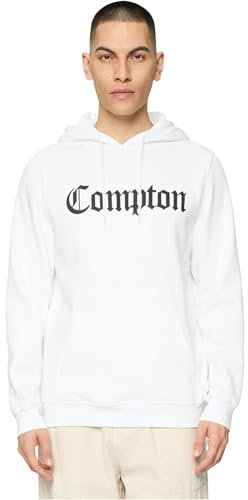 Mister Tee Men's Compton Hoody Hooded Sweatshirt, White, XXL
