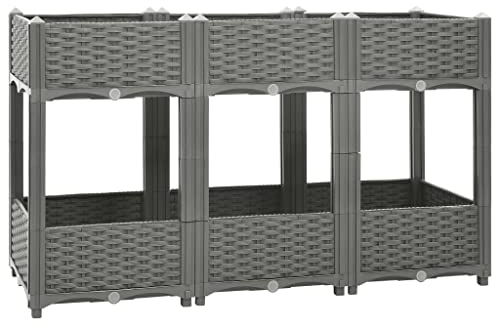 vidaXL Fioriera Rialzata 120x40x71 cm in Polipropilene
