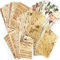 150 Stück Vintage-Scrapbooking-Papier, alte Buchseite, Musiknoten, Hintergrundmaterial Papier für DIY, Decoupage, Junk-Tagebuch, Scrapbooks