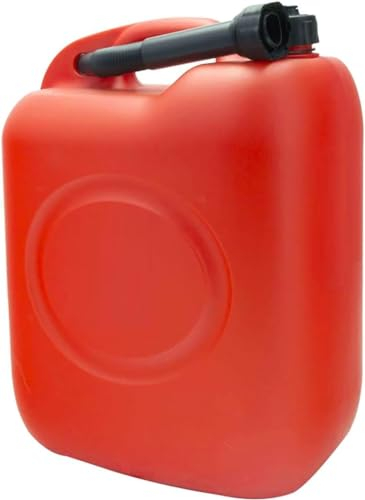 Tanica Multiuso con Tappo e Beccuccio - Disponibile 5 Litri, 10 Litri, 20 Litri - Contenitore per Benzina, Diesel e Carburanti - Plastica HDPE Resistente Agenti Chimici e alte Temperature (20 LITRI)