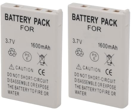 EN EL5 Battery, 2pcs Camera Battery Replacement 1600mAh Li Ion Battery Pack for Nikon Coolpix 3700 4200 5200 P3 P4 P80 P100 P500 Coolpix S10 Digital SLR Cameras