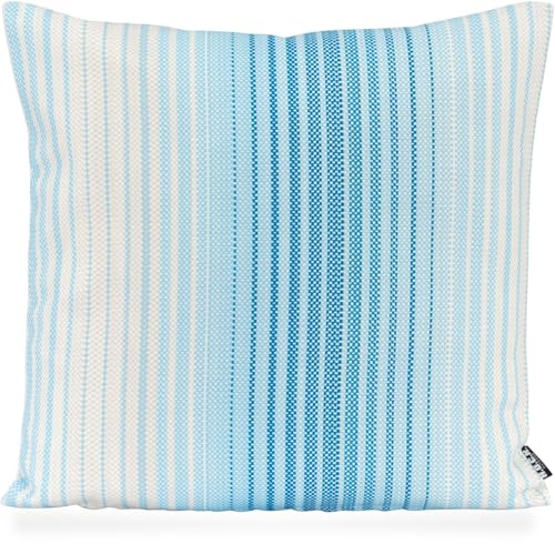 H.O.C.K. Dora Outdoor Kissen und Pouf in rosa und blau Streifen (Navyblau, Kissen 45x45cm)