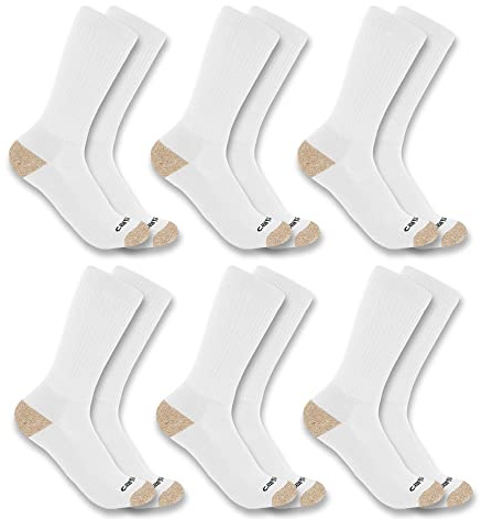 Carhartt Herren Midweight Crew Sock 6 Pack Socken (6er Pack)