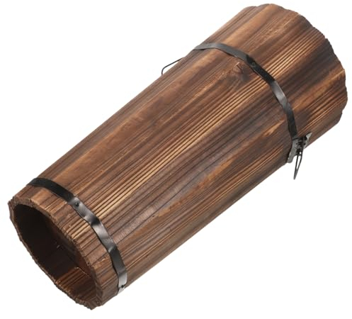 Cabilock Wood Umbrella Holder Rustic Umbrella Stand Rack for Entryway Freestanding Bucket for Home Office Walk Stick Cane Organizer Tall Flower Vase